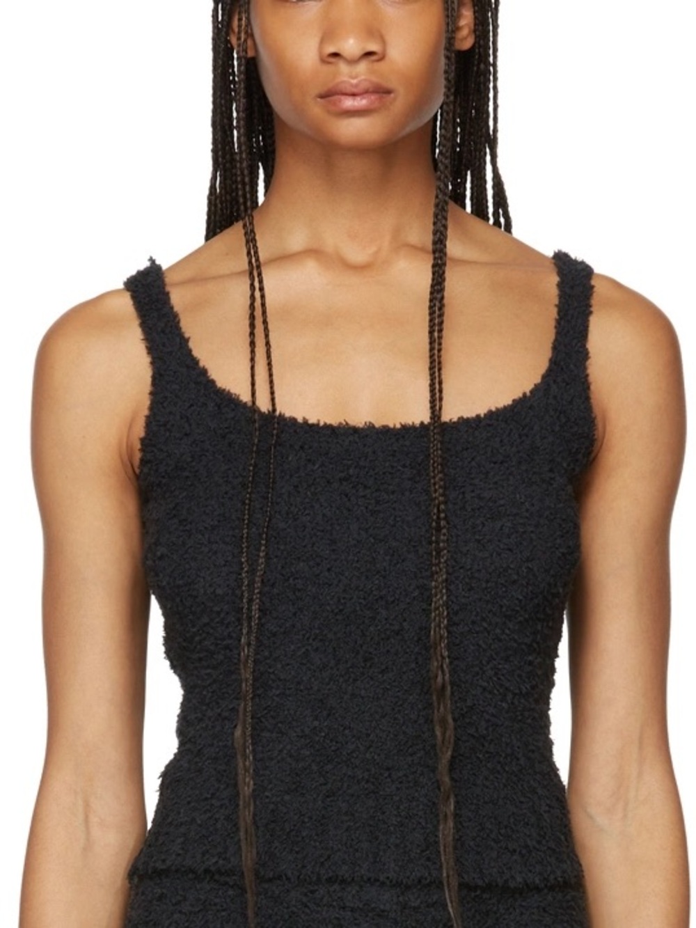 SKIMS Cozy Tank in Black - S/M